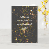 Creëer Uw eigen aangepaste offerte - Sparkles Kaart (Gele Bloem)