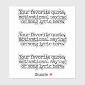 Creëer Uw eigen aangepaste offerte Sticker (Vel)