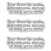 Creëer Uw eigen aangepaste offerte Sticker (Voorkant)