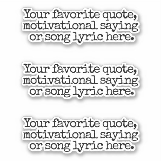 Creëer Uw eigen aangepaste offerte Sticker (Voorkant)