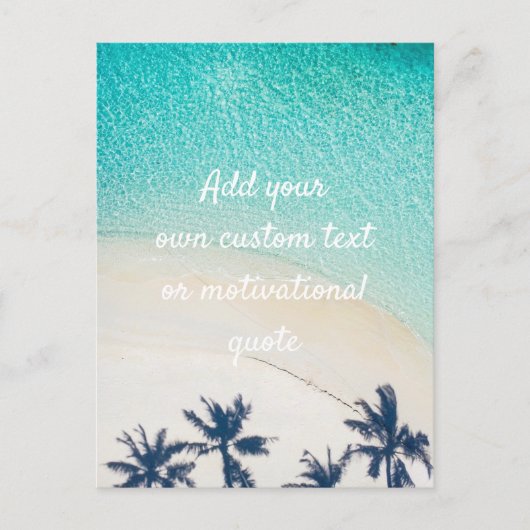 Creëer uw eigen aangepaste offerte - strand briefkaart (Voorkant)
