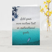 Creëer uw eigen aangepaste offerte - strand kaart (Gele Bloem)