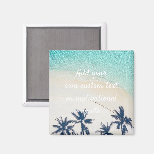 Creëer uw eigen aangepaste offerte - strand magneet (Voorkant / Achterkant)