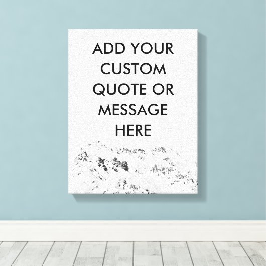 Creëer Uw eigen aangepaste offerte voor bergproduc Canvas Afdruk (Insitu (Houten vloer))