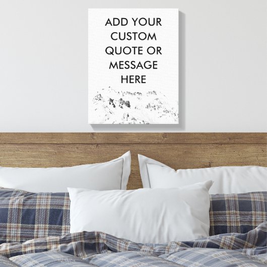Creëer Uw eigen aangepaste offerte voor bergproduc Canvas Afdruk (Insitu (Slaapkamer))