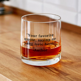 Creëer Uw eigen aangepaste offerte Whisky Glas