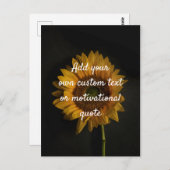 Creëer Uw eigen aangepaste offerte - Zonnebloem Briefkaart (Voorkant / Achterkant)