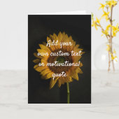 Creëer Uw eigen aangepaste offerte - Zonnebloem Kaart (Gele Bloem)