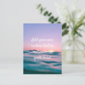 Creëer Uw eigen aangepaste offerte - Zonnevaste Ze Briefkaart (Staand voorkant)