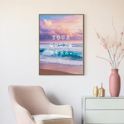 Creëer Uw Eigen Aangepaste Offerte Zonsondergang O Poster