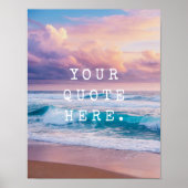 Creëer Uw Eigen Aangepaste Offerte Zonsondergang O Poster (Voorkant)