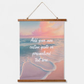 Creëer Uw Eigen Aangepaste Offerte Zonsondergang S Hangend Wandkleed (Voorkant)