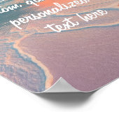 Creëer Uw Eigen Aangepaste Offerte Zonsondergang S Poster (Hoek)