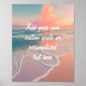 Creëer Uw Eigen Aangepaste Offerte Zonsondergang S Poster (Voorkant)