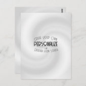 Creëer Uw eigen aangepaste ontwerp Briefkaart (Voorkant / Achterkant)