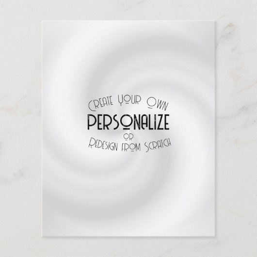 Creëer Uw eigen aangepaste ontwerp Flyer (Voorkant)