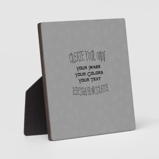 Creëer Uw eigen aangepaste ontwerp Fotoplaat (Voorkant)