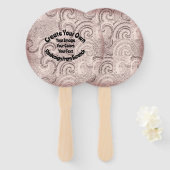 Creëer Uw eigen aangepaste ontwerp Handwaaier (Voorkant en achterkant)