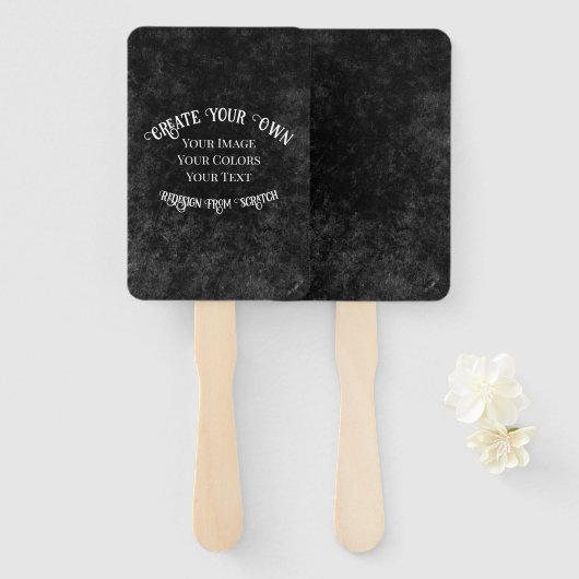 Creëer Uw eigen aangepaste ontwerp Handwaaier (Voorkant en achterkant)