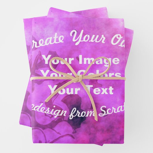 Creëer Uw eigen aangepaste ontwerp Inpakpapier Vel (In situ)