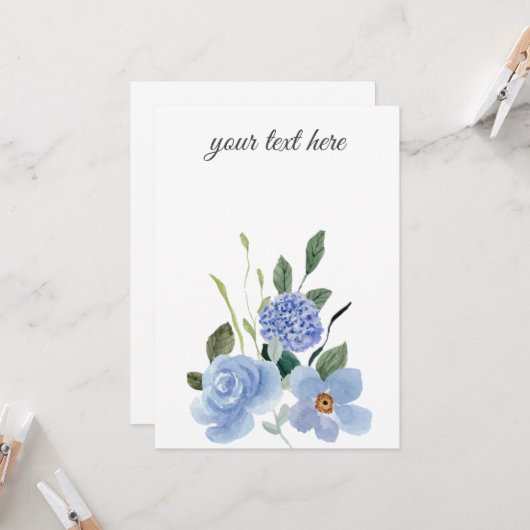 Creëer Uw eigen aangepaste ontwerp Kaart (Voorkant / Achterkant in situ)