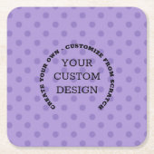 Creëer Uw eigen aangepaste ontwerp Kartonnen Onderzetters (Voorkant)