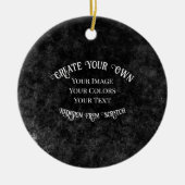 Creëer Uw eigen aangepaste ontwerp Keramisch Ornament (Voorkant)