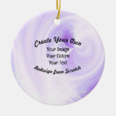 Creëer Uw eigen aangepaste ontwerp Keramisch Ornament (Voorkant)