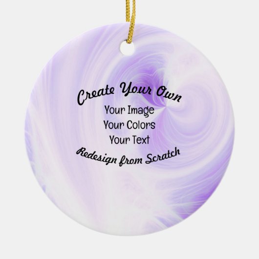 Creëer Uw eigen aangepaste ontwerp Keramisch Ornament (Voorkant)