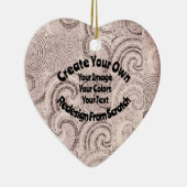 Creëer Uw eigen aangepaste ontwerp Keramisch Ornament (Rechts)