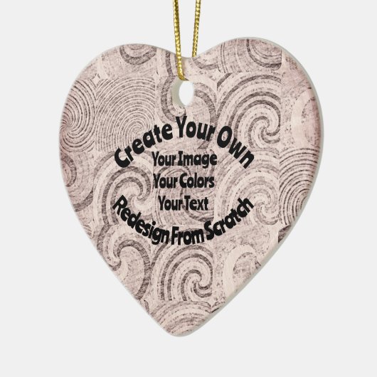 Creëer Uw eigen aangepaste ontwerp Keramisch Ornament (Links)