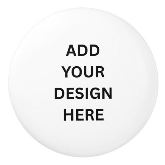 Creëer uw eigen aangepaste ontwerp keramische knop (Voorkant)