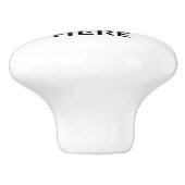 Creëer uw eigen aangepaste ontwerp keramische knop (Zijkant)