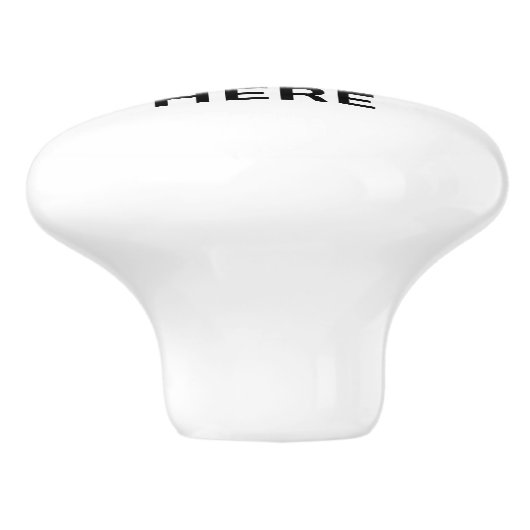 Creëer uw eigen aangepaste ontwerp keramische knop (Zijkant)