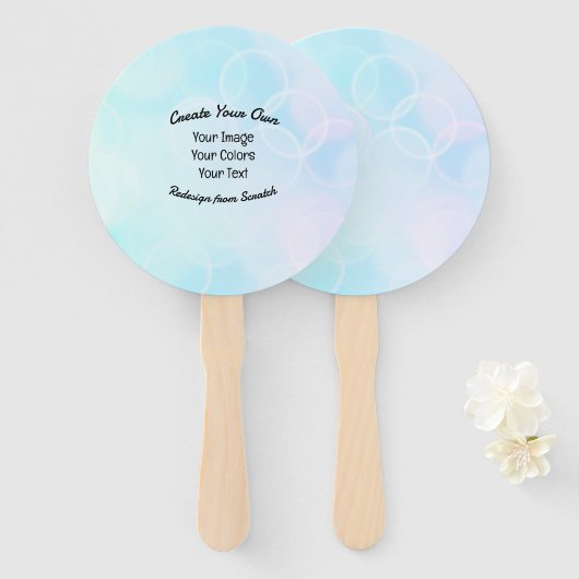 Creëer Uw eigen aangepaste ontwerp/Logo Handwaaier (Voorkant en achterkant)