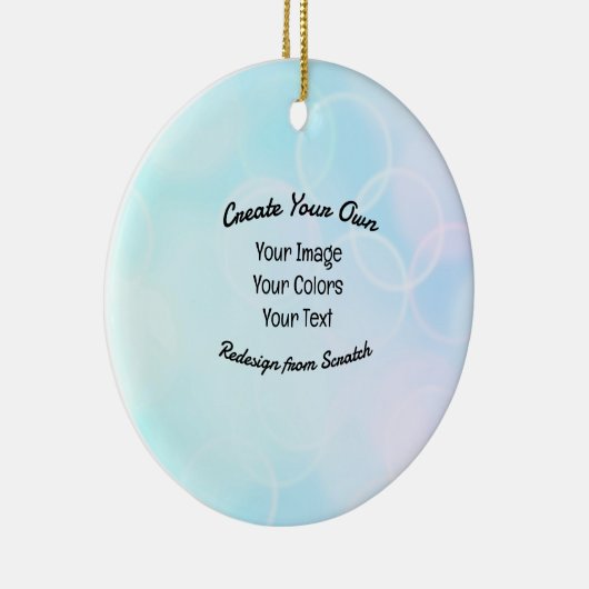 Creëer Uw eigen aangepaste ontwerp/Logo Keramisch Ornament (Rechts)