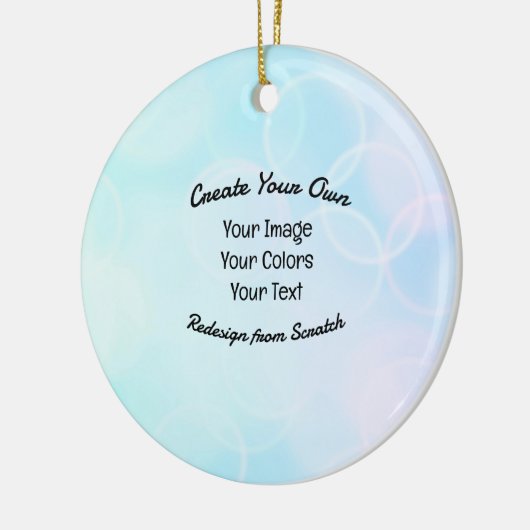 Creëer Uw eigen aangepaste ontwerp/Logo Keramisch Ornament (Links)