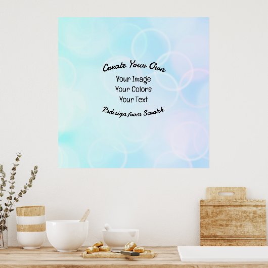 Creëer Uw eigen aangepaste ontwerp/Logo Poster (Keuken)