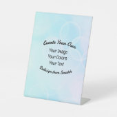 Creëer Uw eigen aangepaste ontwerp/Logo Reclamebord Met Voetstuk (Voorkant)