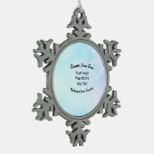 Creëer Uw eigen aangepaste ontwerp/Logo Tin Sneeuwvlok Ornament (Links)