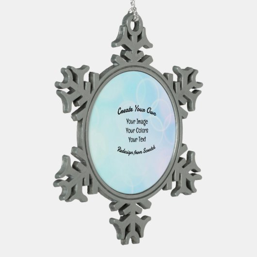 Creëer Uw eigen aangepaste ontwerp/Logo Tin Sneeuwvlok Ornament (Links)