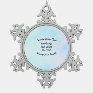 Creëer Uw eigen aangepaste ontwerp/Logo Tin Sneeuwvlok Ornament