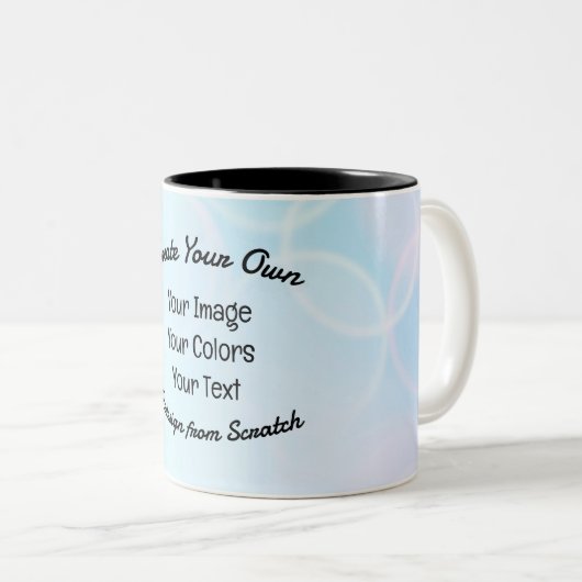 Creëer Uw eigen aangepaste ontwerp/Logo Tweekleurige Koffiemok (Voorkant rechts)