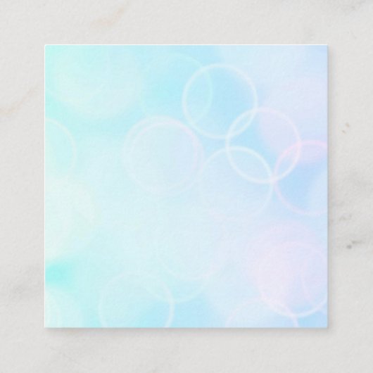 Creëer Uw eigen aangepaste ontwerp/Logo Vierkante Visitekaartje (Achterkant)