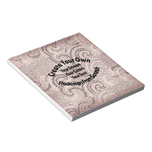 Creëer Uw eigen aangepaste ontwerp Notitieblok (Schuin)