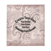 Creëer Uw eigen aangepaste ontwerp Notitieblok (Voorkant)