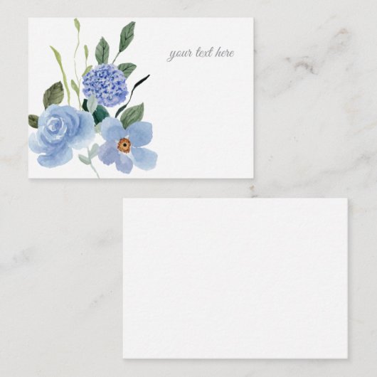 Creëer Uw eigen aangepaste ontwerp Notitiekaartje (Voorkant / Achterkant)