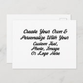 Creëer uw eigen aangepaste ontwerp opslaan op de d briefkaart (Voorkant / Achterkant)