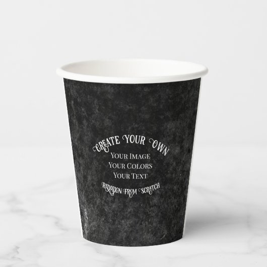 Creëer Uw eigen aangepaste ontwerp Papieren Bekers (Voorkant)