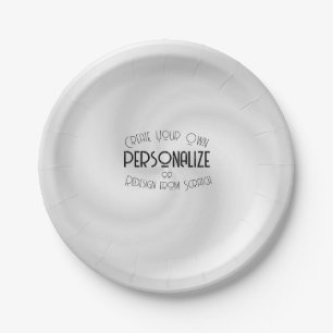 Creëer Uw eigen aangepaste ontwerp Papieren Bordje